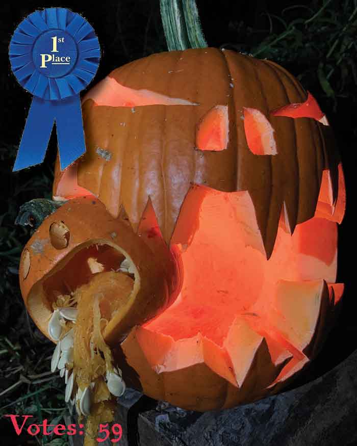 First prize from 2023 Jack-O-Latern carving