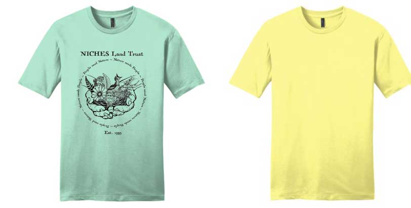 Mint color t-shirt and yellow t-shirt